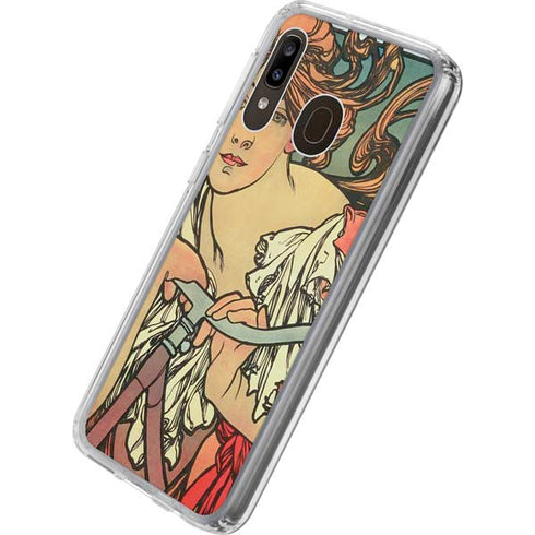 Alphonse Mucha Cycles Perfecta Galaxy A20 Clear Case