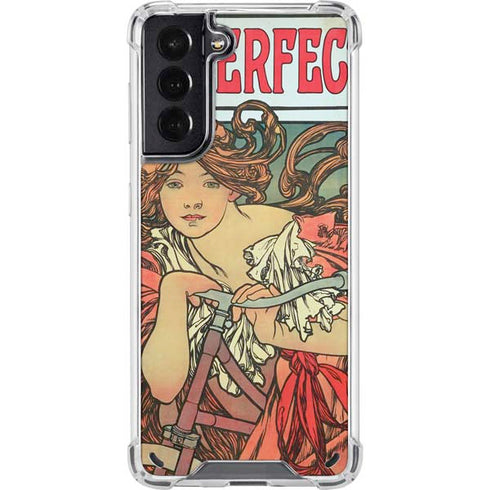 Alphonse Mucha Cycles Perfecta Galaxy S21 5G Clear Case