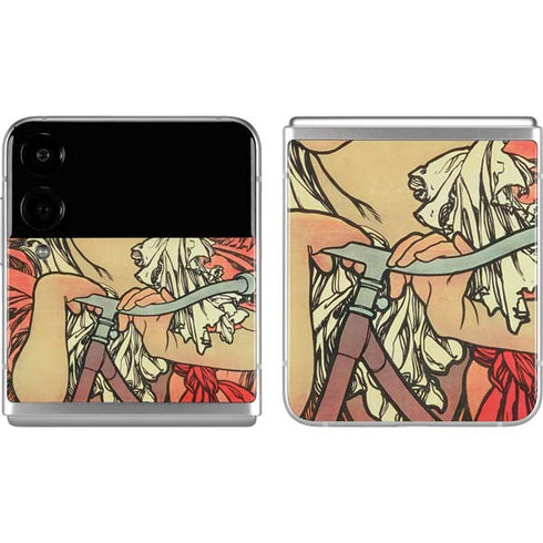 Alphonse Mucha Cycles Perfecta Galaxy Z Flip4 5G Skin