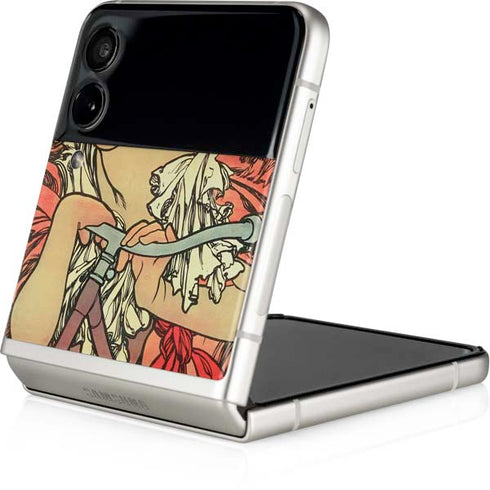 Alphonse Mucha Cycles Perfecta Galaxy Z Flip4 5G Skin