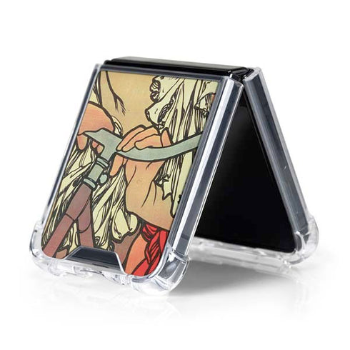 Alphonse Mucha Cycles Perfecta Galaxy Z Flip5 5G Clear Case