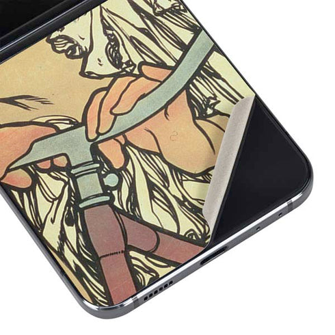 Alphonse Mucha Cycles Perfecta Galaxy Z Flip5 5G Skin