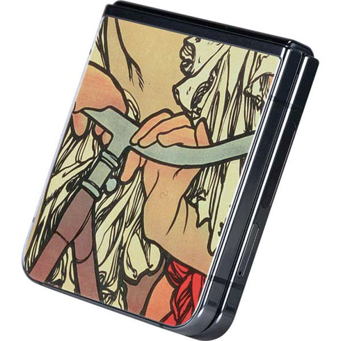 Alphonse Mucha Cycles Perfecta Galaxy Z Flip5 5G Skin