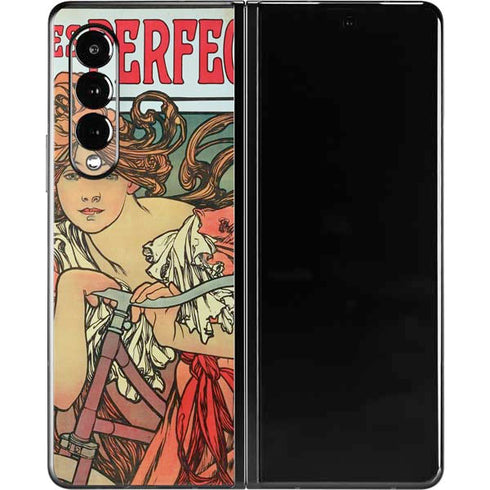 Alphonse Mucha Cycles Perfecta Galaxy Z Fold3 5G Skin