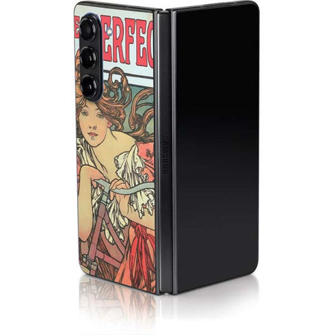 Alphonse Mucha Cycles Perfecta Galaxy Z Fold5 5G Skin