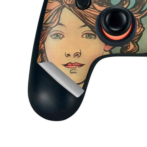Alphonse Mucha Cycles Perfecta Google Stadia Controller Skin