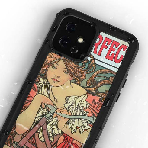 Alphonse Mucha Cycles Perfecta iPhone 12 Mini Waterproof Case