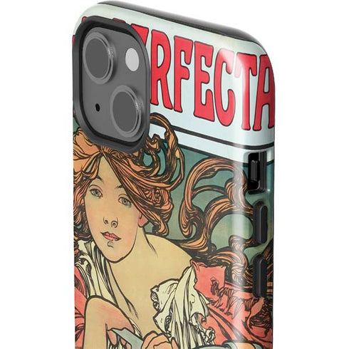 Alphonse Mucha Cycles Perfecta iPhone 15 Plus Impact Case