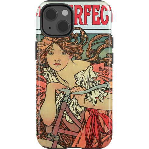 Alphonse Mucha Cycles Perfecta iPhone 15 Impact Case
