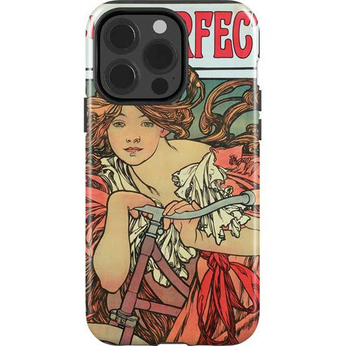 Alphonse Mucha Cycles Perfecta iPhone 15 Pro Impact Case