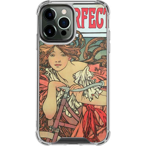Alphonse Mucha Cycles Perfecta iPhone 14 Pro Max Clear Case