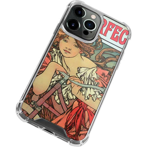 Alphonse Mucha Cycles Perfecta iPhone 15 Pro Max Clear Case