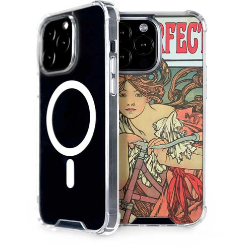 Alphonse Mucha Cycles Perfecta iPhone 15 Pro Max MagSafe Case