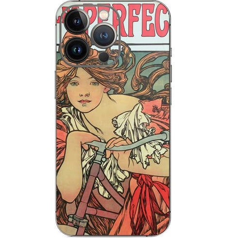 Alphonse Mucha Cycles Perfecta iPhone 15 Pro Skin