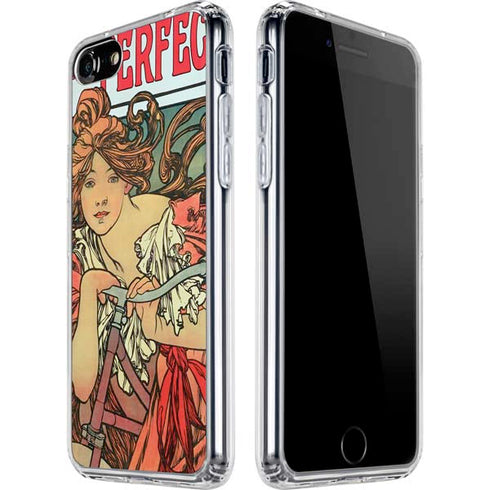 Alphonse Mucha Cycles Perfecta iPhone SE (2nd & 3rd Gen) Clear Case