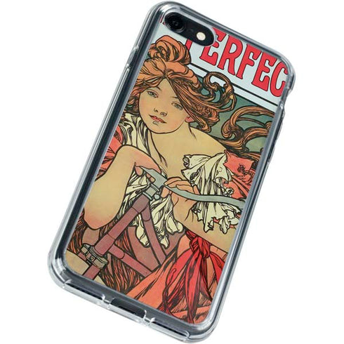 Alphonse Mucha Cycles Perfecta iPhone SE (2nd & 3rd Gen) Clear Case