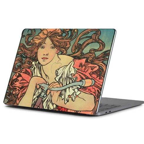Alphonse Mucha Cycles Perfecta Apple MacBook Pro 13-inch Skin