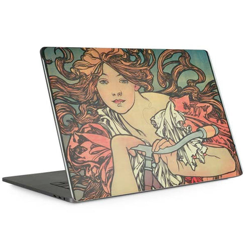 Alphonse Mucha Cycles Perfecta Apple MacBook Pro 15-inch Skin