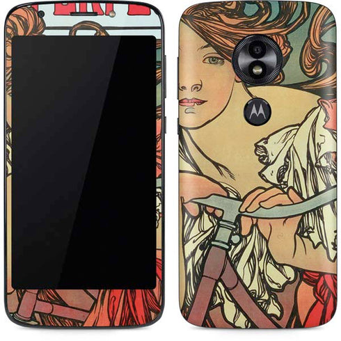 Alphonse Mucha Cycles Perfecta Moto E5 Play Skin