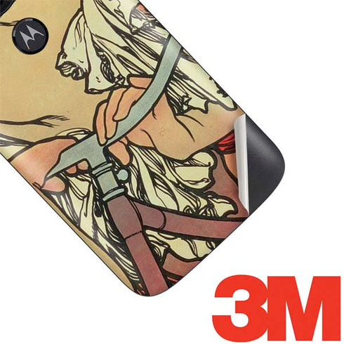 Alphonse Mucha Cycles Perfecta Moto E5 Play Skin
