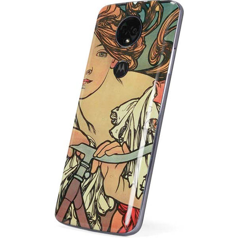Alphonse Mucha Cycles Perfecta Moto E5 Plus Skin