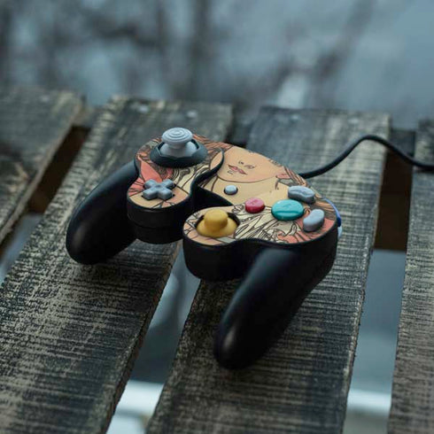 Alphonse Mucha Cycles Perfecta Nintendo GameCube Controller Skin