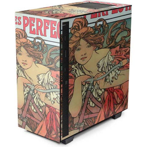 Alphonse Mucha Cycles Perfecta NZXT H510 Compact ATX Mid-Tower Case Skin