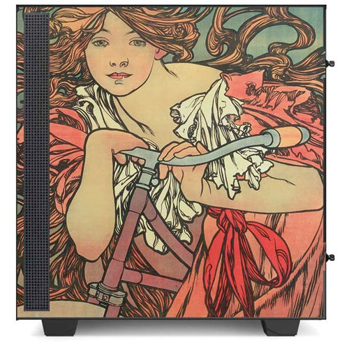 Alphonse Mucha Cycles Perfecta NZXT H510 Compact ATX Mid-Tower Case Skin