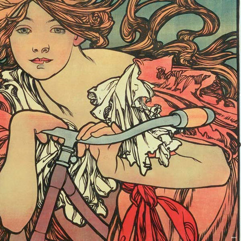 Alphonse Mucha Cycles Perfecta PS4 Console and Controller Bundle Skin