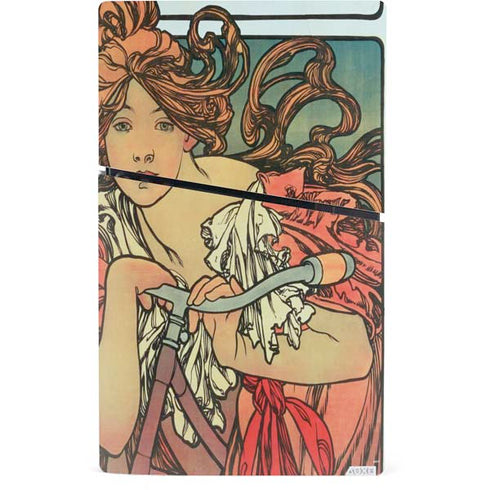 Alphonse Mucha Cycles Perfecta PS5 Slim Digital Edition Bundle Skin