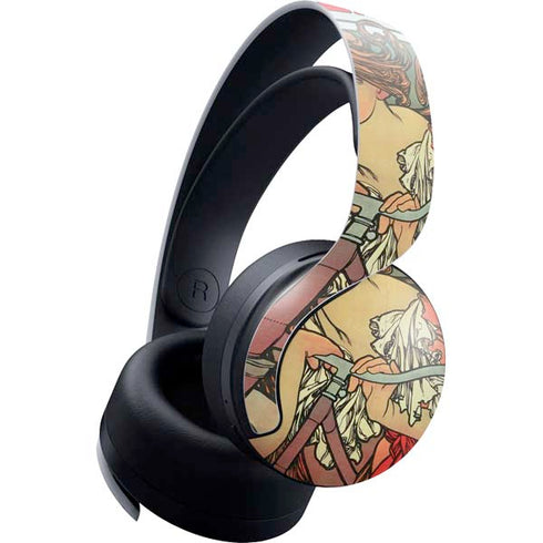 Alphonse Mucha Cycles Perfecta PULSE 3D Wireless Headset for PS5 Skin