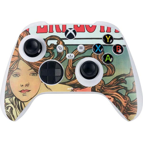 Alphonse Mucha Cycles Perfecta Xbox Series S Controller Skin