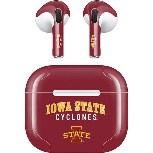 Iowa State University Collegiate Text Apple AirPods (3rd Gen 2021) Skin
