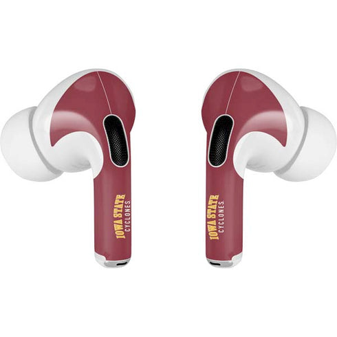Iowa State University Collegiate Text Apple AirPods Pro Skin