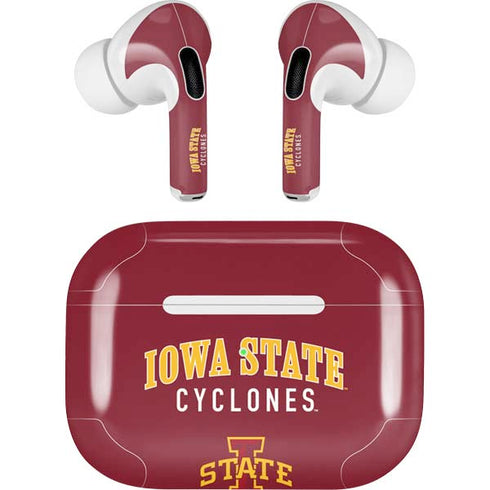 Iowa State University Collegiate Text Apple AirPods Pro Skin