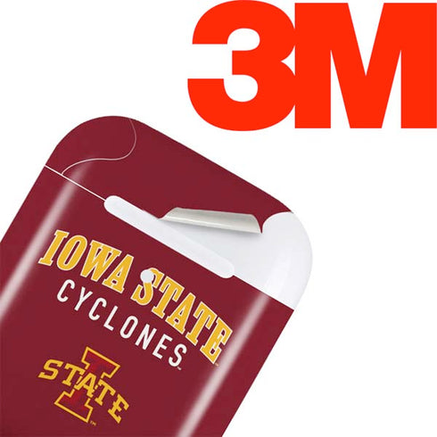 Iowa State University Collegiate Text Apple AirPods Skin