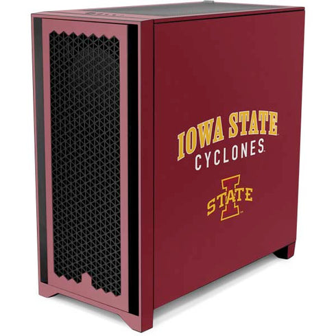 Iowa State University Collegiate Text Corsair 4000D Tempered Glass Mid-Tower ATX Case Skin