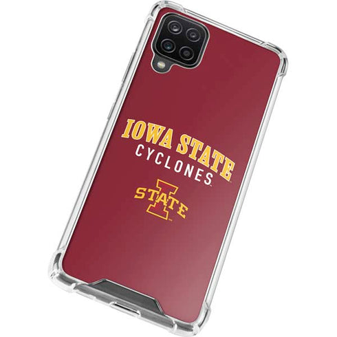 Iowa State University Collegiate Text Galaxy A12 Clear Case