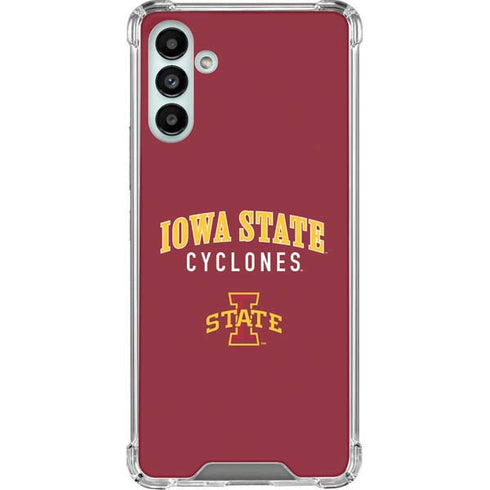 Iowa State University Collegiate Text Galaxy A13 5G Clear Case