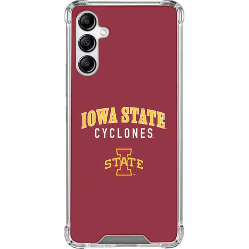 Iowa State University Collegiate Text Galaxy A14 5G Clear Case