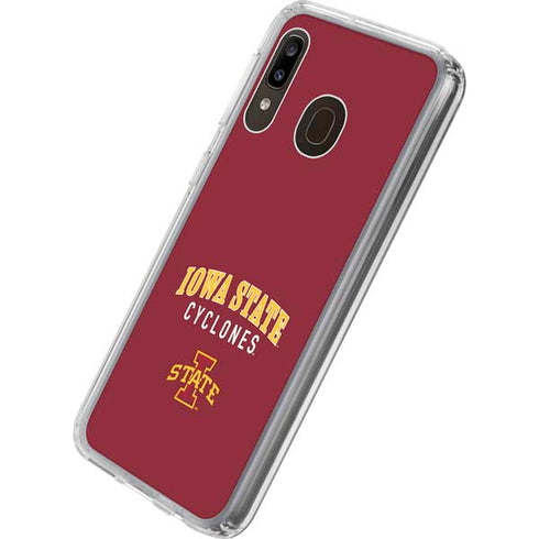 Iowa State University Collegiate Text Galaxy A20 Clear Case