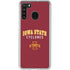 Iowa State University Collegiate Text Galaxy A21 Clear Case