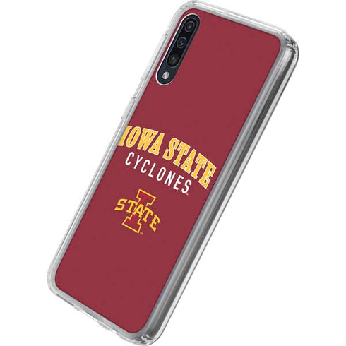 Iowa State University Collegiate Text Galaxy A50 Clear Case