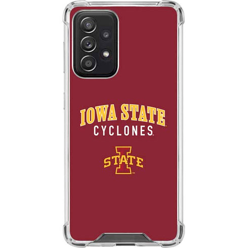 Iowa State University Collegiate Text Galaxy A52 5G Clear Case