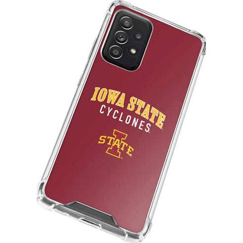 Iowa State University Collegiate Text Galaxy A52 5G Clear Case