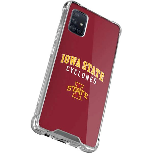Iowa State University Collegiate Text Galaxy A71 5G Clear Case