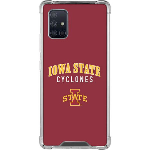 Iowa State University Collegiate Text Galaxy A71 5G Clear Case