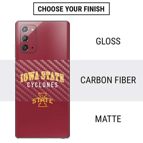 Iowa State University Collegiate Text Galaxy Note20 5G Skin