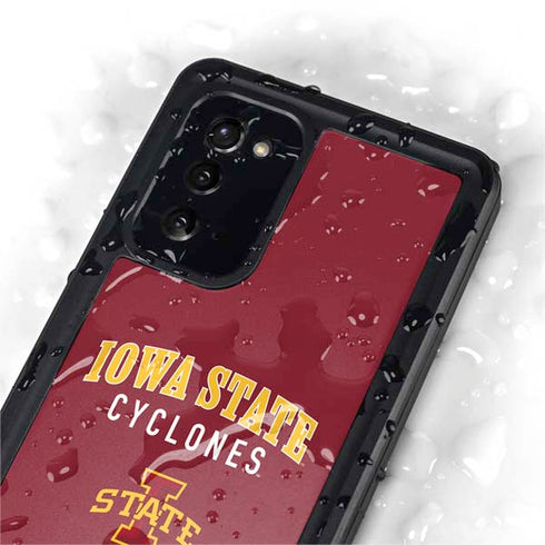 Iowa State University Collegiate Text Galaxy Note20 5G Waterproof Case