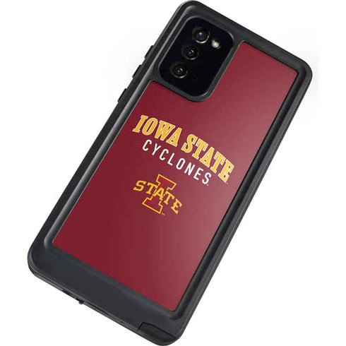 Iowa State University Collegiate Text Galaxy Note20 5G Waterproof Case